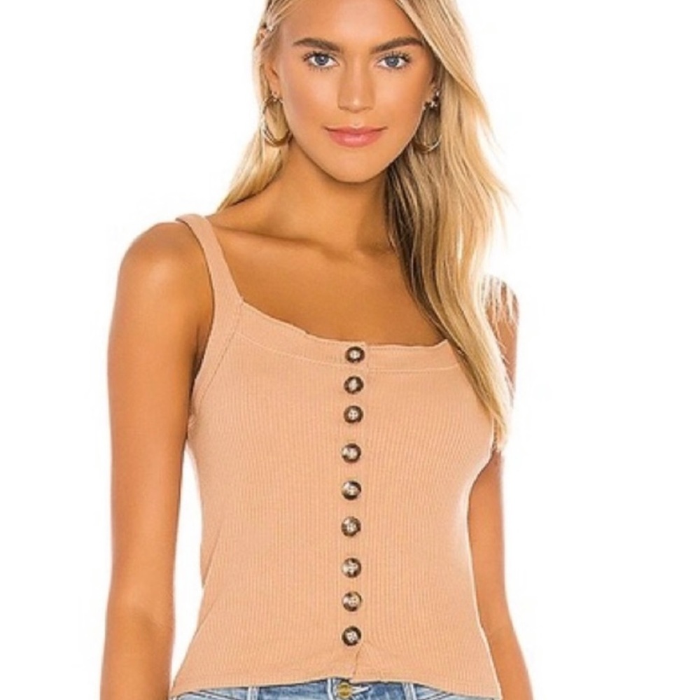 Free People Bridgette Ribbed Tank Top xs
